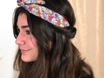 Wire headband retro tutti fleuri