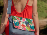 Square flap of saddle bag  fleurs des iles