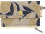 zipper pouch card purse citrons dorés