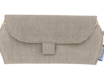 Glasses case silver linen