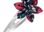 Star flower hairclip camelias rubis
