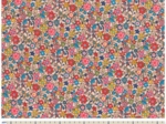 35cm coated fabric coupon mille et une fleurs