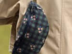 Banana bag tartan fleuri