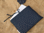 Paperback book pouch bulle bronze marine