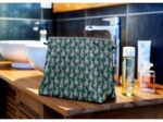 Cosmetic bag with flap bunny