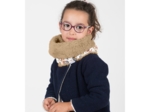 Children fur scarf snood kashmir
