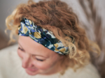 crossed headband flocon doré