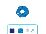 Small scrunchie lurex terracotta gauze