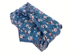 Furoshiki medium 48x48 fleuri nude ardoise