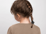 Pony-tail elastic hair star black