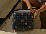 Cooler bag tartan fleuri