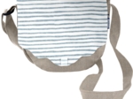 Rabat besace petit nuage striped blue gray glitter