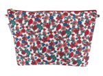 Cosmetic bag with flap prairie fleurie