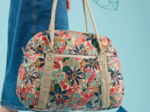Bowling bag  cerise en fleur