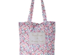 Tote bag boutons rose