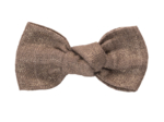 Small bow hair slide copper linen