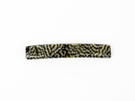 Medium Rectangle Hair Clip black gold checkerboard