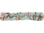 Plait hair slide vert bohème