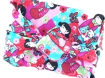 Furoshiki medium 48x48 kokeshis