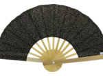 Hand-held fan glitter black