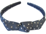 bow headband silver star jeans