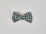 Small bow hair slide vichy noir