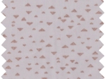Cotton veil fabric gray copper triangle