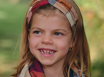 Children's double-breasted headband ruby lurex tartan