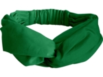 crossed headband bright green