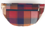 Banana bag ruby lurex tartan