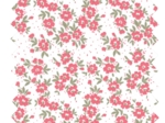 Cotton fabric ex2601 red dotted flowers