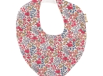 bandana bib porcelaine rosée