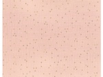 1 m fabric coupon gaze pois or rose