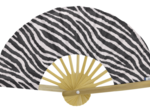 Hand-held fan zèbre
