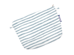Tiny coton clutch bag striped blue gray glitter