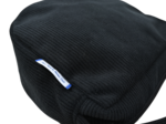 Base of small saddle bag black corduroy