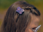 Butterfly hair clip lavandula