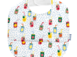 Coated fabric bib soda pop