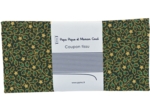 Coupon tissu 50 cm green and gold holly ex1105