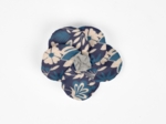 Flower petal hair slide small  parade royale