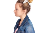 Bunny ear Scrunchie sea side