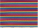 Jersey fabric striped black multivitamined