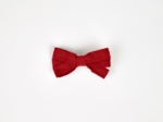 Ribbon hair slide red