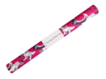 35cm coated fabric coupon ex2440 fuchsia cotton flower