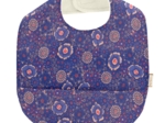 Coated fabric bib lavandula