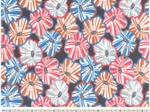 Jersey fabric anémones rayées
