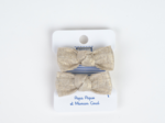Small elastic bows  glitter linen