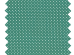 Cotton fabric pois vert