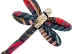 Dragonfly hair slide fireworks