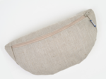 Small banana bag silver linen